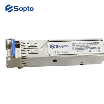 Duplex LC Video 3G SDI 20km Sfp Fiber Optic Transceiver